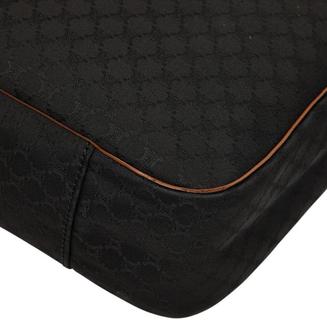 セリーヌ マカダム ハンドバッグ ブラック キャンバス レザー レディース CELINE 【中古】_5