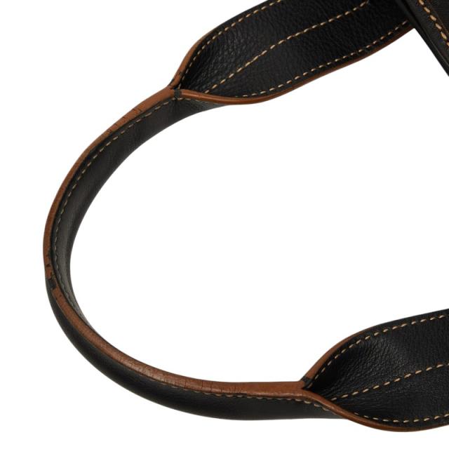 セリーヌ マカダム ハンドバッグ ブラック キャンバス レザー レディース CELINE 【中古】_7