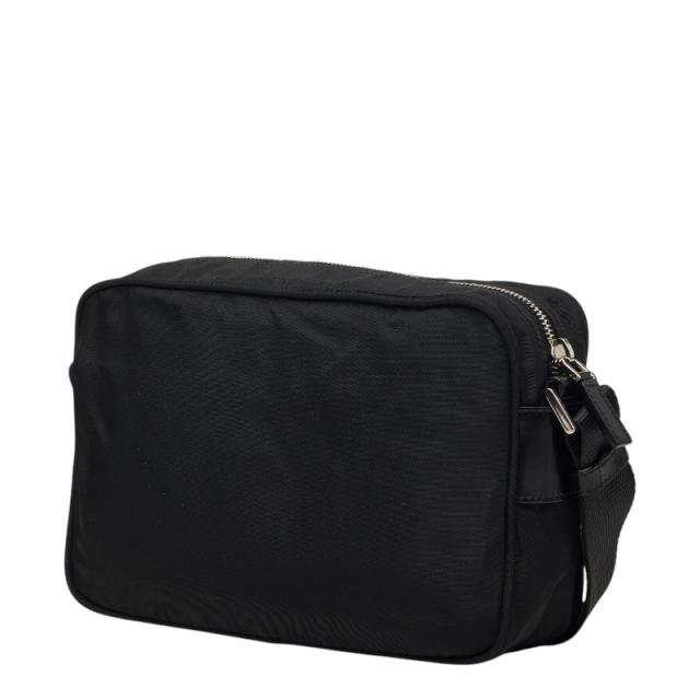 プラダ 三角ロゴプレート ショルダーバッグ BT0167 ブラック ナイロン レディース PRADA 【中古】_1
