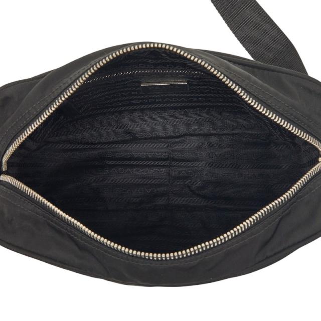 プラダ 三角ロゴプレート ショルダーバッグ BT0167 ブラック ナイロン レディース PRADA 【中古】_7