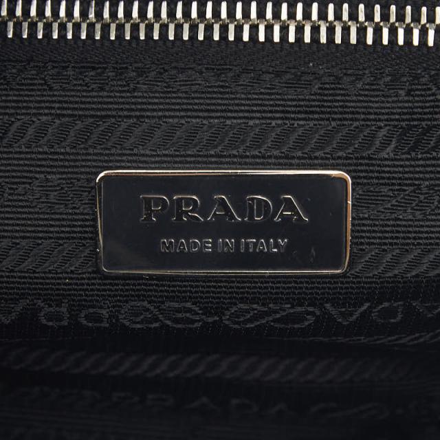 プラダ 三角ロゴプレート ショルダーバッグ BT0167 ブラック ナイロン レディース PRADA 【中古】_8