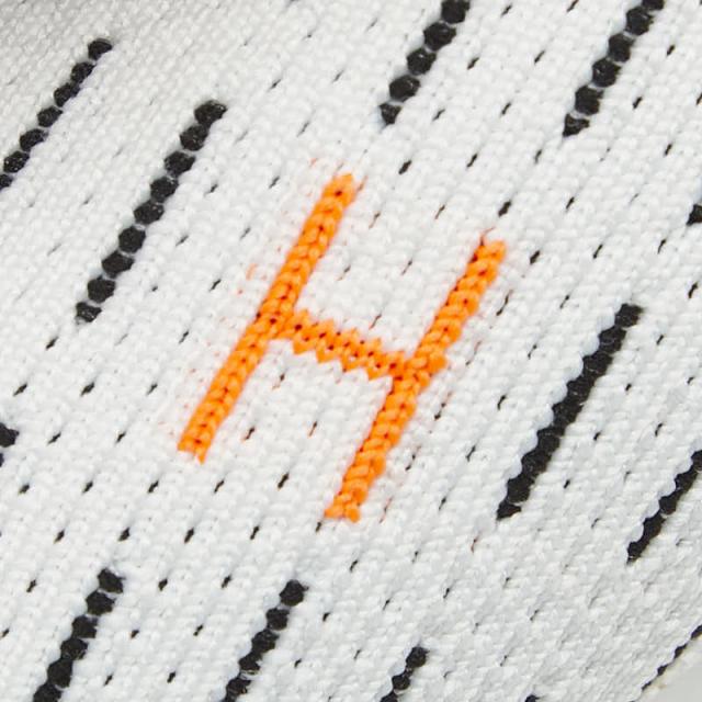 エルメス Hロゴ エクレール スニーカー スリッポン サイズ：41 1/2 ホワイト オレンジ ファブリック メンズ HERMES 【中古】_9