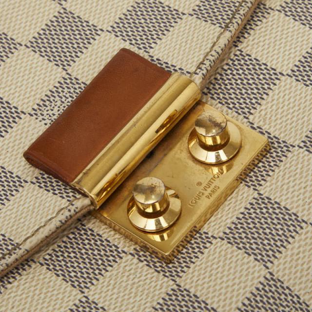 ルイ ヴィトン ダミエ アズール クロワゼット ハンドバッグ ショルダーバッグ 2WAY N41581 ホワイト PVC レザー LOUIS VUITTON 【中古】_7