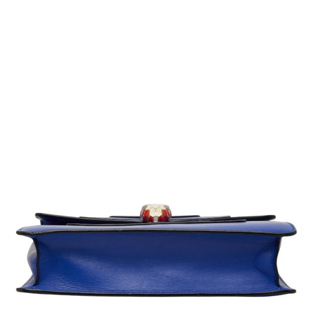 ブルガリ セルペンティ フォーエバー チェーンショルダーバッグ ブルー レザー レディース BVLGARI 【中古】_2