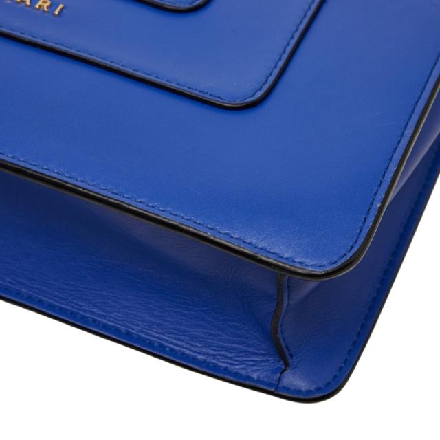 ブルガリ セルペンティ フォーエバー チェーンショルダーバッグ ブルー レザー レディース BVLGARI 【中古】_5