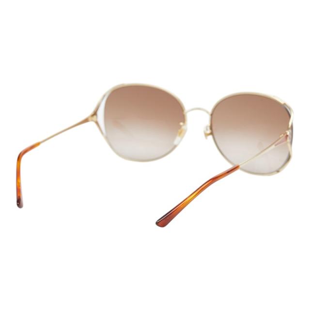 グッチ アジアンフィット UVカット サングラス GG0650SK ブラウン ピンク プラスチック メッキ レディース GUCCI 【中古】_2