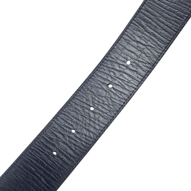 グッチ GGスプリーム インターロッキングG ベルト サイズ:100/40 114984 ベージュ ネイビー PVC レザー メンズ GUCCI 【中古】_6
