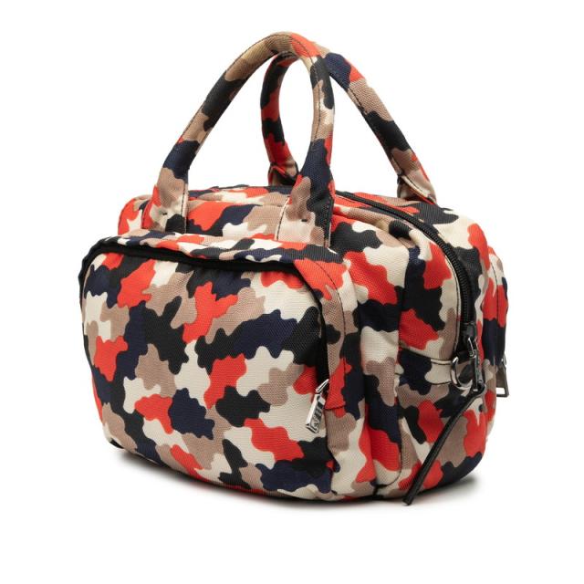 プラダ 三角ロゴプレート ハンドバッグ ショルダーバッグ 2WAY VA0884 マルチカラー キャンバス レディース PRADA 【中古】_1