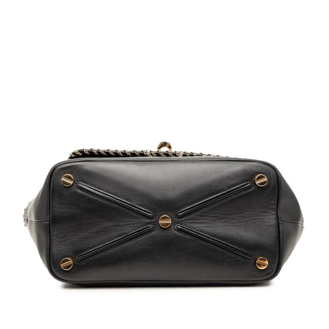 ヴァレンチノ ガラバーニ デミルーン スタッズ ハンドバッグ ショルダーバッグ 2WAY ブラック レザー レディース Valentino 【中古】_2