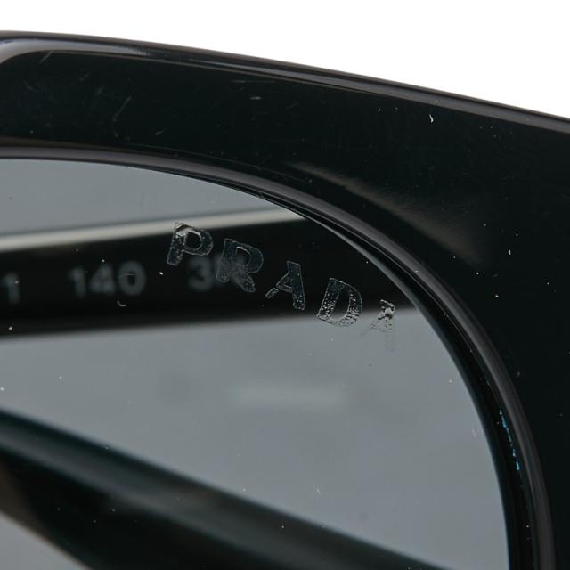 プラダ ダブルブリッジ サングラス SPR23S-F ブラック プラスチック メタル レディース PRADA 【中古】_4