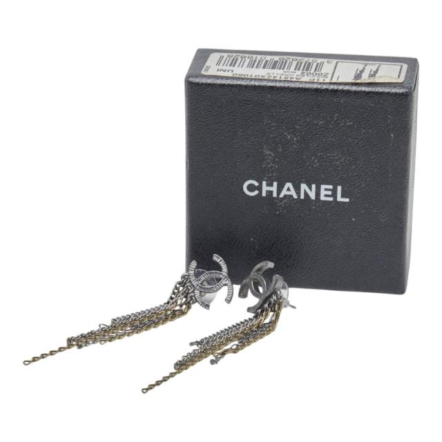 シャネル ココマーク ピアス シルバー ゴールド メタル レディース CHANEL 【中古】_4