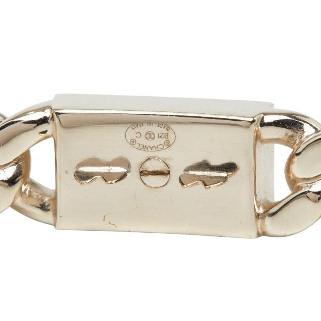シャネル ココマーク チェーン モチーフ バレッタ ゴールド メッキ ラインストーン レディース CHANEL 【中古】_2