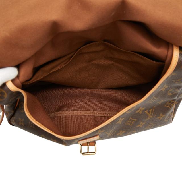 ルイ ヴィトン モノグラム ソミュール35 斜め掛け ショルダーバッグ M42254 ブラウン PVC レザー レディース LOUIS VUITTON 【中古】_8