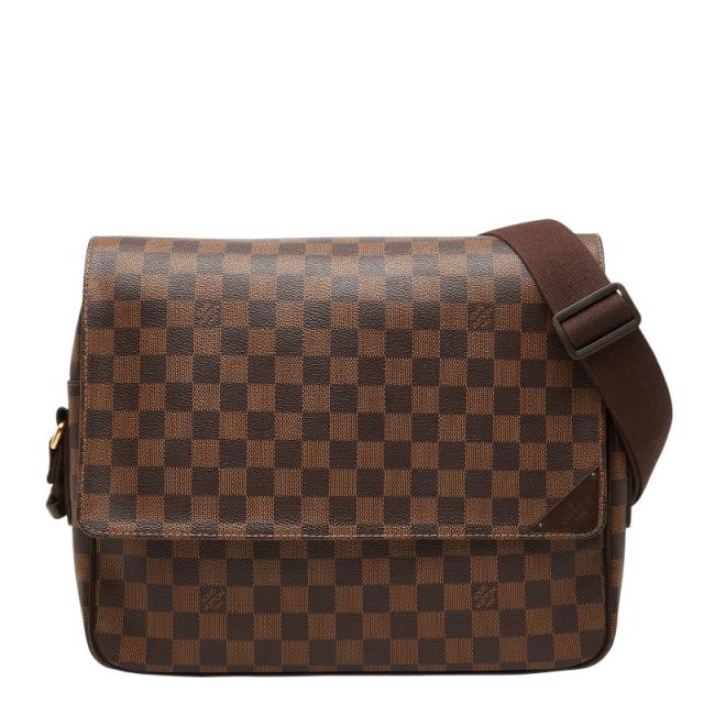 ルイ ヴィトン ダミエ シェルトンMM 斜め掛け ショルダーバッグ N41149 ブラウン PVC レザー レディース LOUIS VUITTON 【中古】