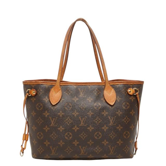 ルイ ヴィトン モノグラム ネヴァーフルPM トートバッグ ハンドバッグ M40155 ブラウン PVC レザー レディース LOUIS VUITTON 【中古】