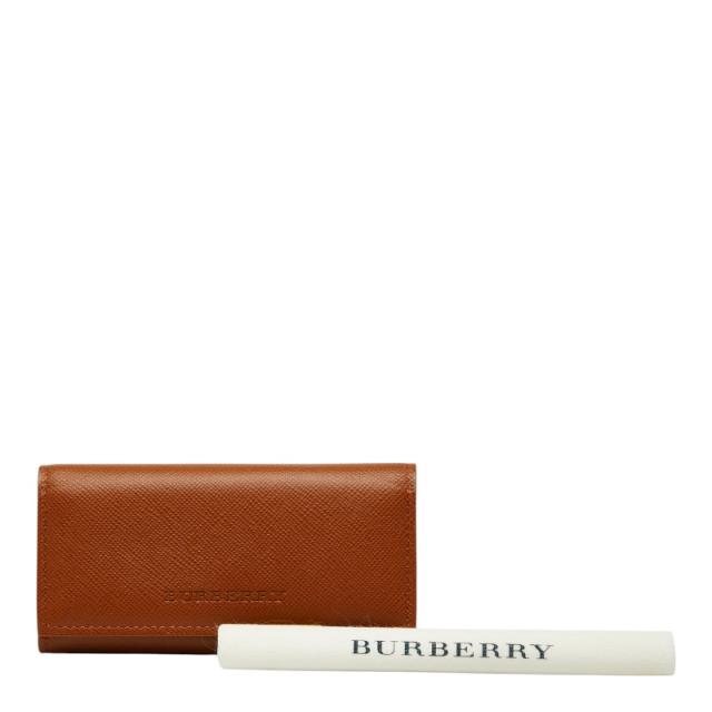 バーバリー ノバチェック 4連 キーケース ブラウン レザー レディース BURBERRY 【中古】_7