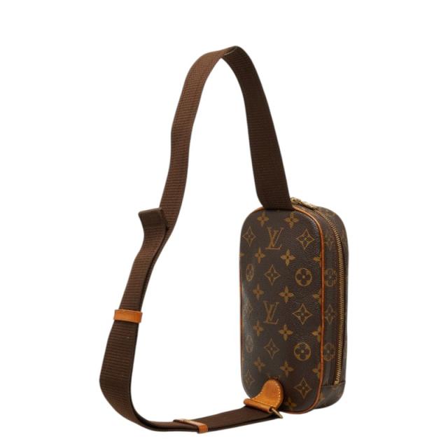ルイ ヴィトン モノグラム ポシェットガンジュ ボディバッグ ウエストバッグ M51870 ブラウン PVC レザー LOUIS VUITTON 【中古】_1