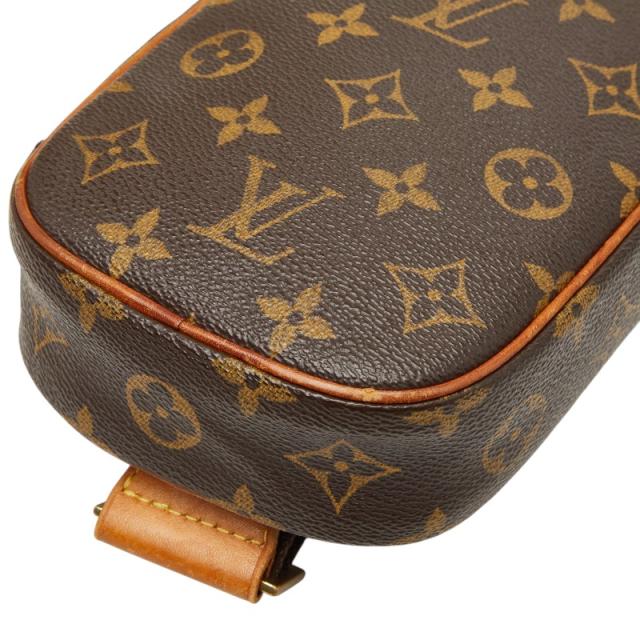 ルイ ヴィトン モノグラム ポシェットガンジュ ボディバッグ ウエストバッグ M51870 ブラウン PVC レザー LOUIS VUITTON 【中古】_3