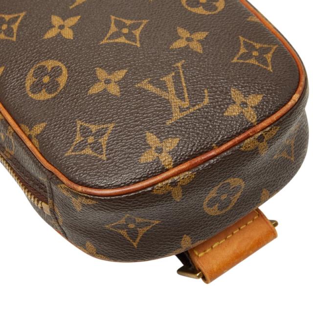 ルイ ヴィトン モノグラム ポシェットガンジュ ボディバッグ ウエストバッグ M51870 ブラウン PVC レザー LOUIS VUITTON 【中古】_4