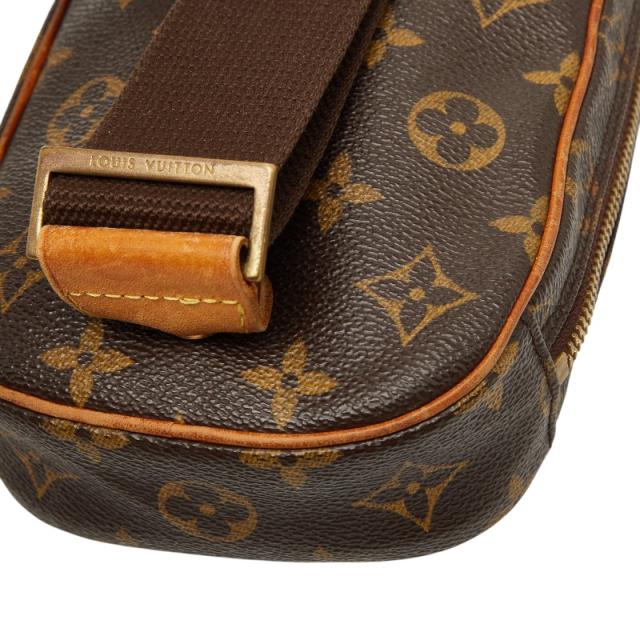 ルイ ヴィトン モノグラム ポシェットガンジュ ボディバッグ ウエストバッグ M51870 ブラウン PVC レザー LOUIS VUITTON 【中古】_5