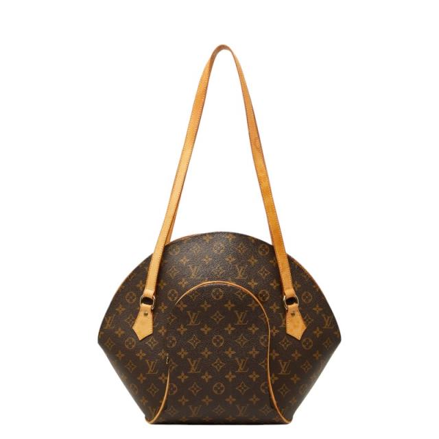 ルイ ヴィトン モノグラム エリプス ショッピング トートバッグ ショルダーバッグ M51128 ブラウン PVC レザー LOUIS VUITTON 【中古】