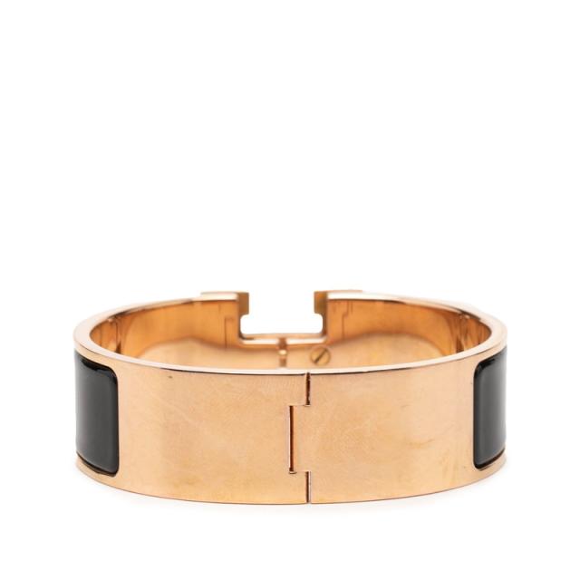 エルメス クリッククラックH PM ブレスレット ゴールド ブラック メッキ エナメル レディース HERMES 【中古】_2