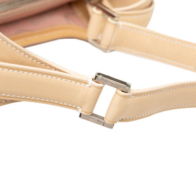 サルヴァトーレフェラガモ ガンチーニ ワンショルダーバッグ AU-21/7473 ピンク シルバー ベージュ PVC Salvatore Ferragamo 【中古】_3