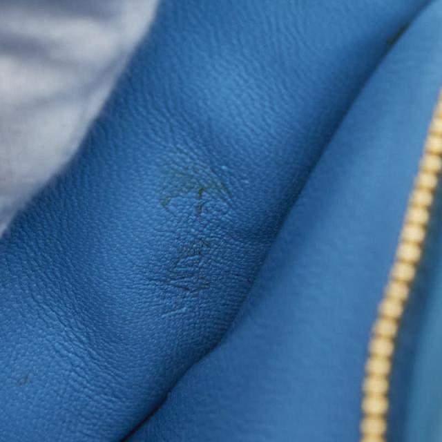 セリーヌ クラシックボックス ミディアム ショルダーバッグ ライトブルー レザー レディース CELINE 【中古】_9