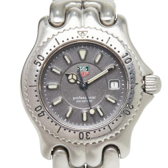タグホイヤー プロフェッショナル セル 腕時計 WG1313-0 クオーツ グレー文字盤 ステンレススチール レディース TAG HEUER 【中古】
