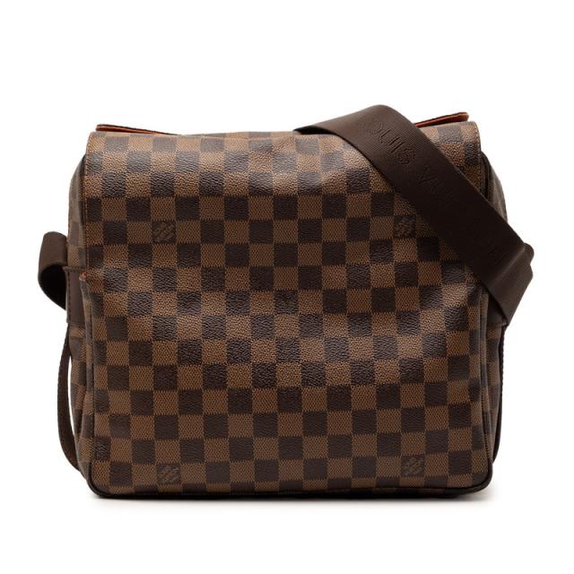 ルイ ヴィトン ダミエ ナヴィグリオ 斜め掛け ショルダーバッグ N45255 ブラウン PVC レディース LOUIS VUITTON 【中古】