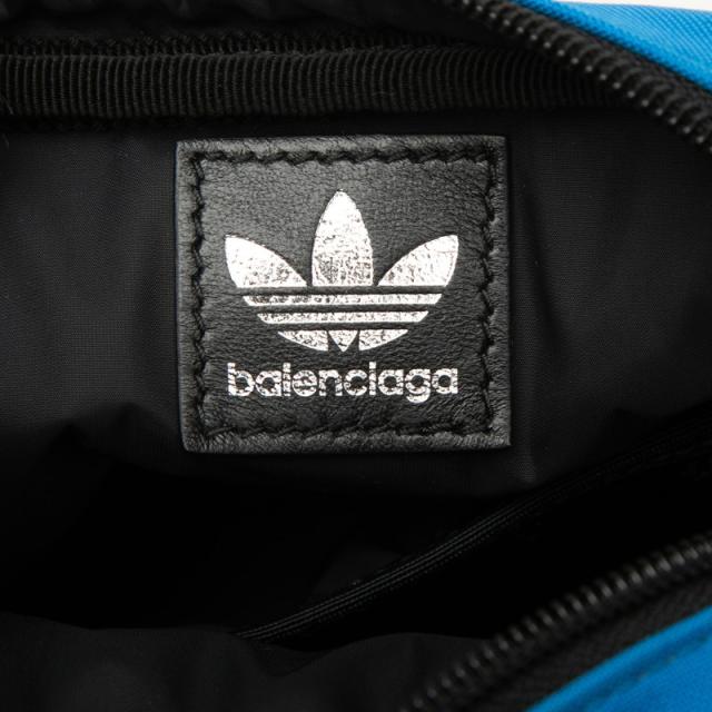 バレンシアガ アディダス 斜め掛け ショルダーバッグ クロスボディ 725437 ブラック ブルー ナイロン メンズ BALENCIAGA adidas 【中古】_4