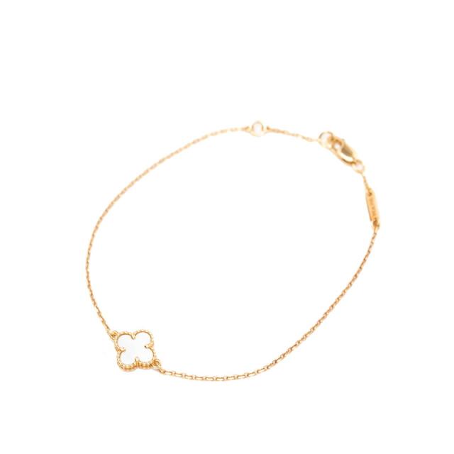 ヴァンクリーフ＆アーペル スウィート アルハンブラ ブレスレット K18PG マザーオブパール レディース Van Cleef &amp; Arpels 【中古】