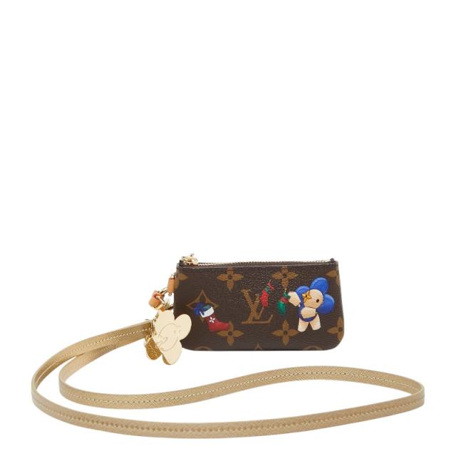 ルイ ヴィトン モノグラム ヴィヴィエンヌウィンターホリデー フォンホルダー M15338 ブラウン アイスゴールド LOUIS VUITTON 【中古】