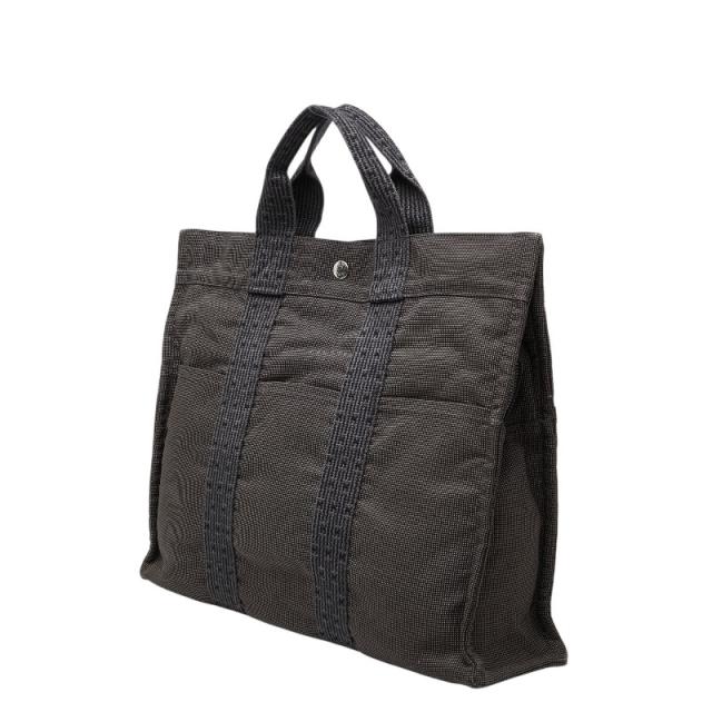 エルメス エールライン トートMM ハンドバッグ トートバッグ グレー キャンバス レディース HERMES 【中古】_1