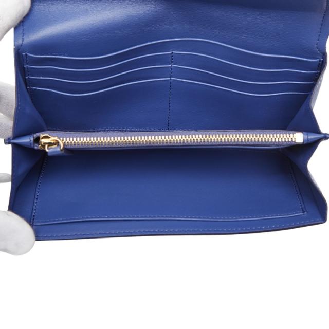 サルヴァトーレフェラガモ 長財布 KB-22C224 ライトブルー レザー レディース Salvatore Ferragamo 【中古】_7