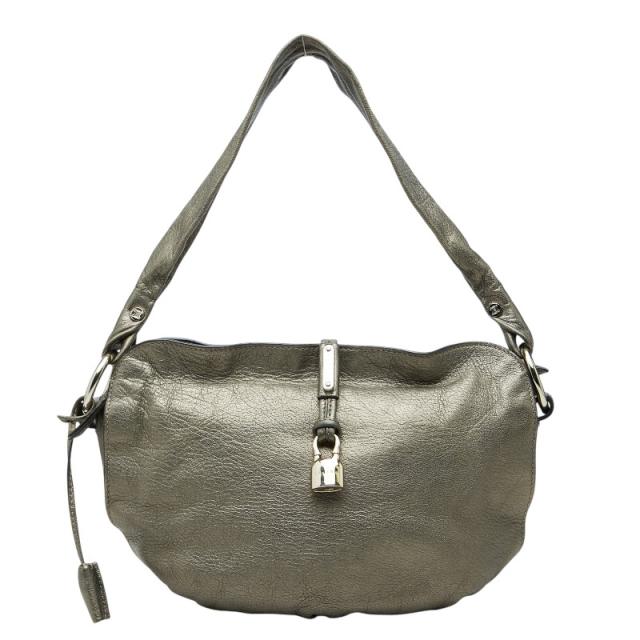 セリーヌ ビタースウィート ワンショルダーバッグ メタリック ブロンズ レザー レディース CELINE 【中古】