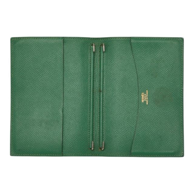 エルメス アジェンダGM 手帳カバー グリーン レザー レディース HERMES 【中古】_5