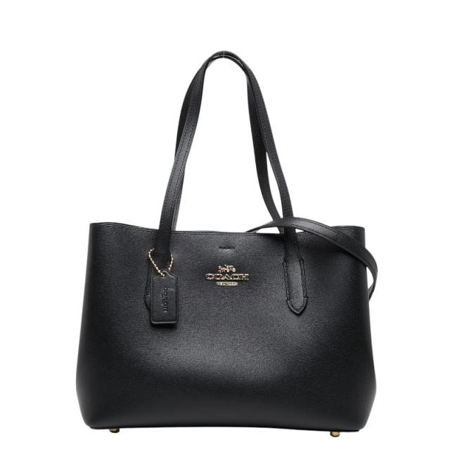 コーチ ショルダーバッグ トートバッグ 2WAY F48733 ブラック レザー レディース COACH 【中古】