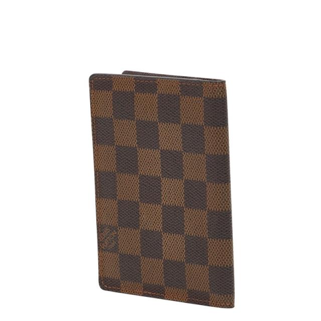 ルイ ヴィトン ダミエ クーヴェルテュール パスポール パスポートケース N60189 ブラウン PVC レザー レディース LOUIS VUITTON 【中古】_1
