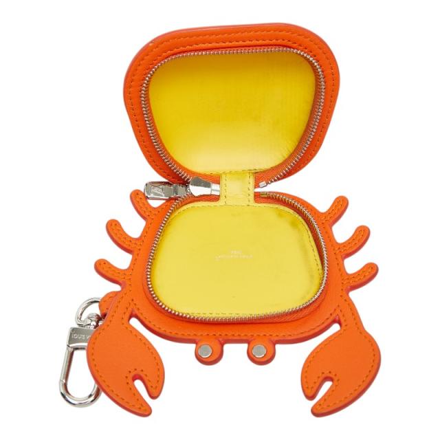ルイ ヴィトン モノグラム LVクラブ バッグチャーム 小物入れ M01929 オレンジ PVC レディース LOUIS VUITTON 【中古】_2