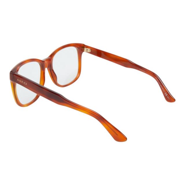 グッチ メガネ 伊達メガネ 眼鏡 GG1134/S ブラウン プラスチック メンズ GUCCI 【中古】_1