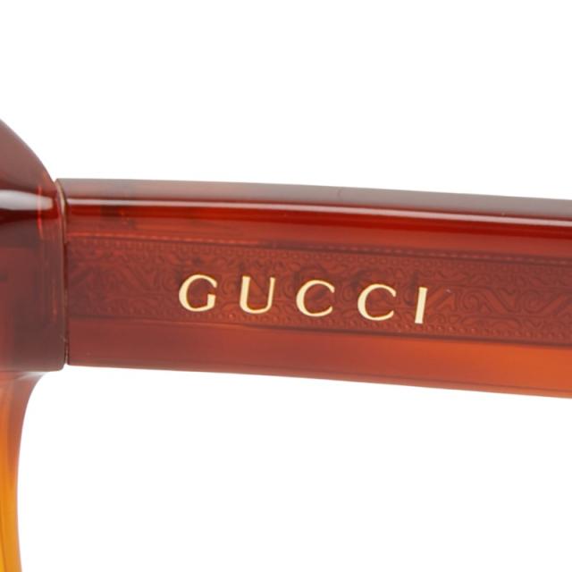 グッチ メガネ 伊達メガネ 眼鏡 GG1134/S ブラウン プラスチック メンズ GUCCI 【中古】_4