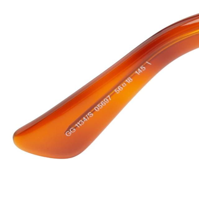 グッチ メガネ 伊達メガネ 眼鏡 GG1134/S ブラウン プラスチック メンズ GUCCI 【中古】_6