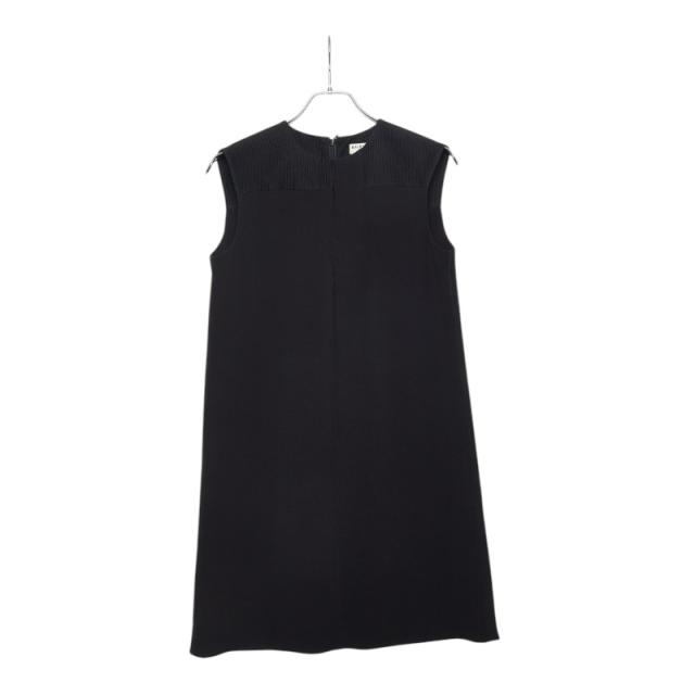 バレンシアガ ノースリーブ ワンピース サイズ36 358523 ブラック シルク コットン レディース BALENCIAGA 【中古】 75,900円