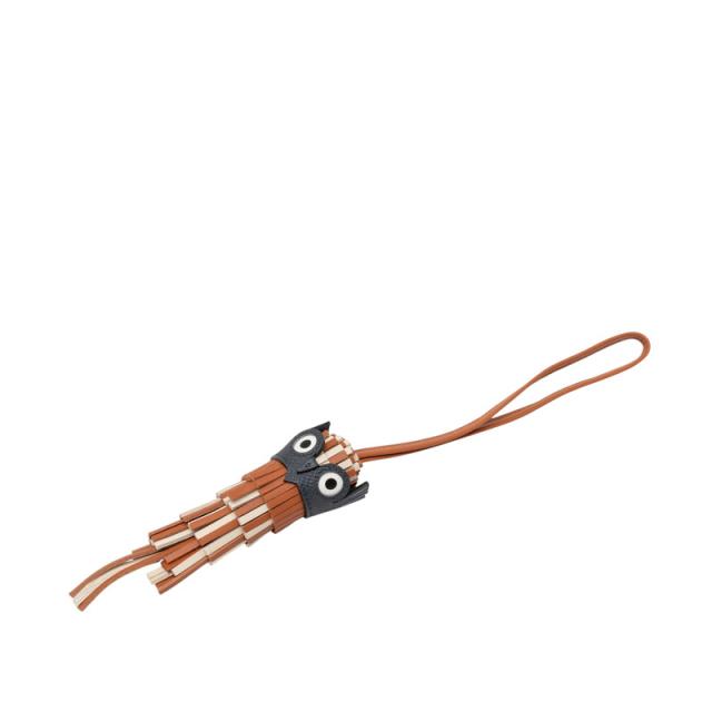 エルメス シュエット フクロウ バッグチャーム キーホルダー ゴールド グリミスティ ナタ アニョーミロ レディース HERMES 【中古】