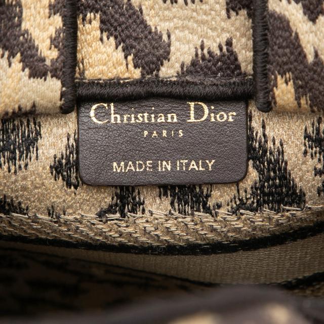ディオール レオパード ブックトート バーティカルバッグ ミニ ハンドバッグ ショルダーバッグ 2WAY ベージュ キャンバス Dior 【中古】_7