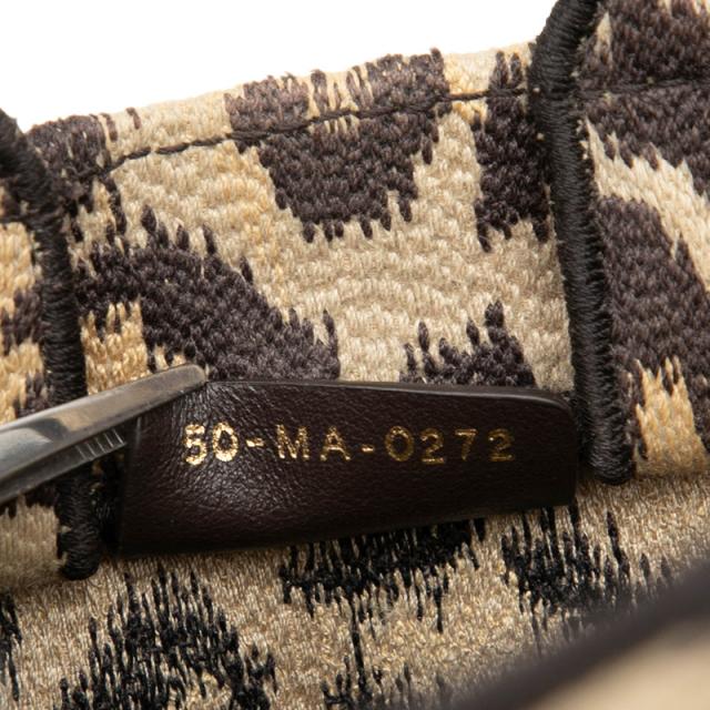 ディオール レオパード ブックトート バーティカルバッグ ミニ ハンドバッグ ショルダーバッグ 2WAY ベージュ キャンバス Dior 【中古】_8