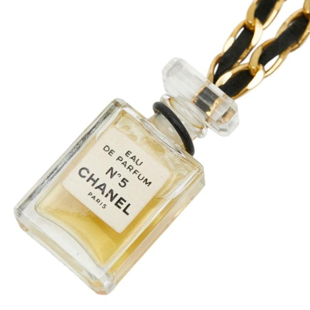 シャネル COCO EAU DE PAPFUM N°5 ココ オードゥ パルファム 香水 ミニボトル ネックレス ゴールド ブラック クリア CHANEL 【中古】 16,259円