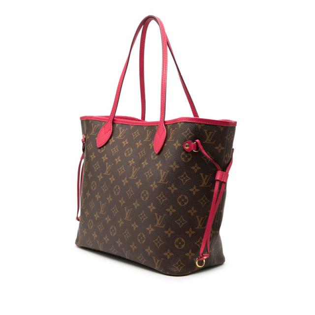 ルイ ヴィトン モノグラム イカットフラワー ネヴァーフルMM トートバッグ ショルダーバッグ M40940 ブラウン LOUIS VUITTON 【中古】_1