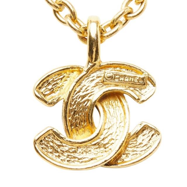 シャネル ココマーク マトラッセ チェーン ペンダント ネックレス ゴールド メッキ レディース CHANEL 【中古】_2